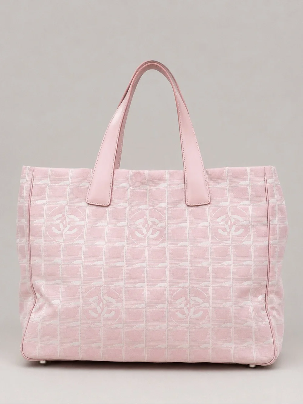 CHANEL CC logo Pink Tote